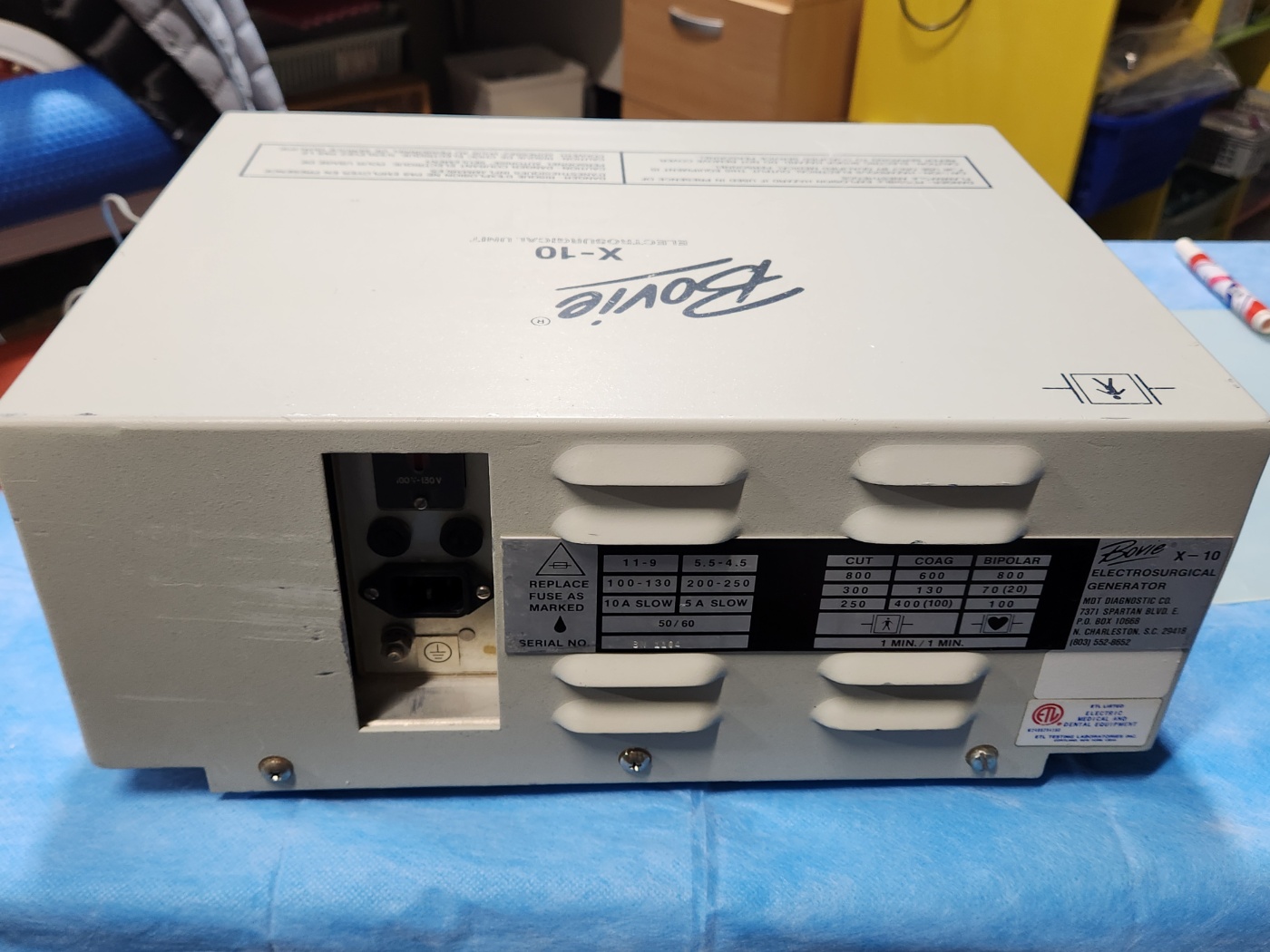 Bovie X-10 Electrosurgical unit