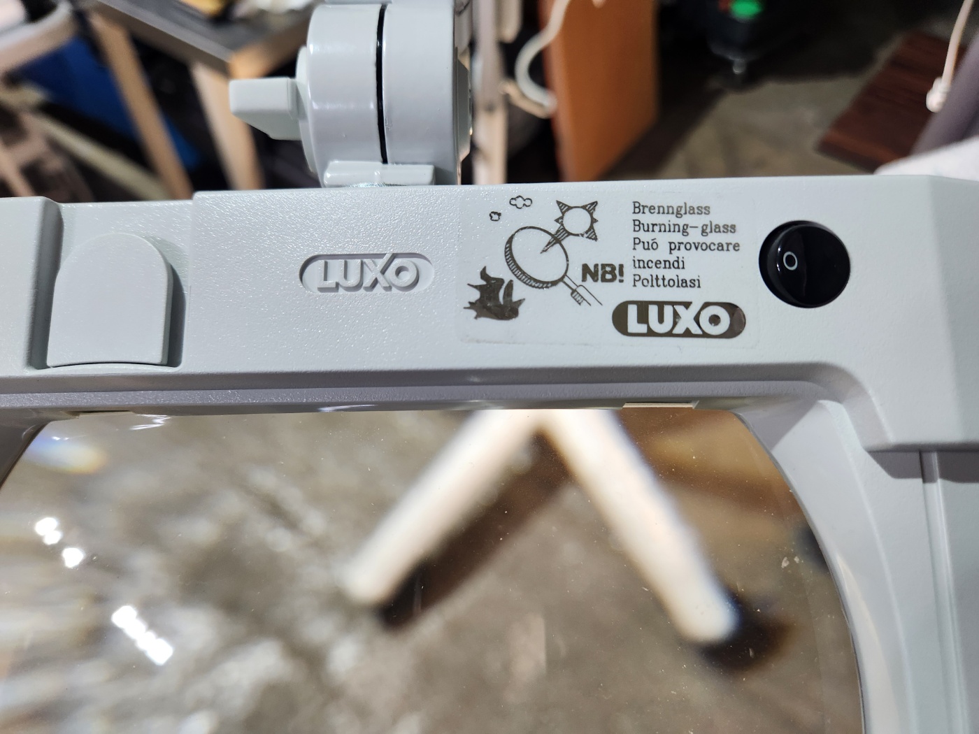 PHILIPS burton LUXO Magnifier with Mobile Floor Stand