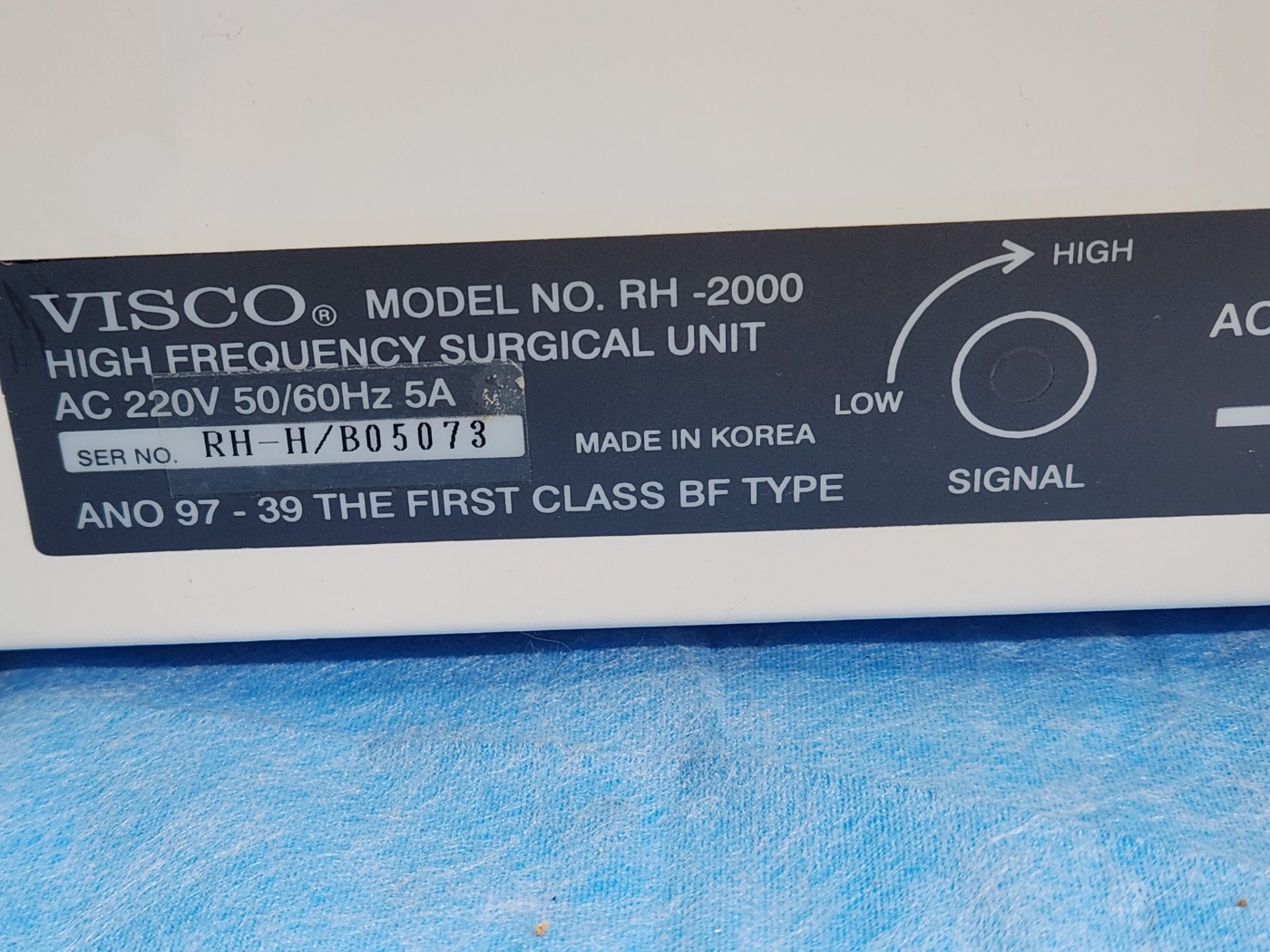 VISCO RH 2000 Electrosurgical Unit