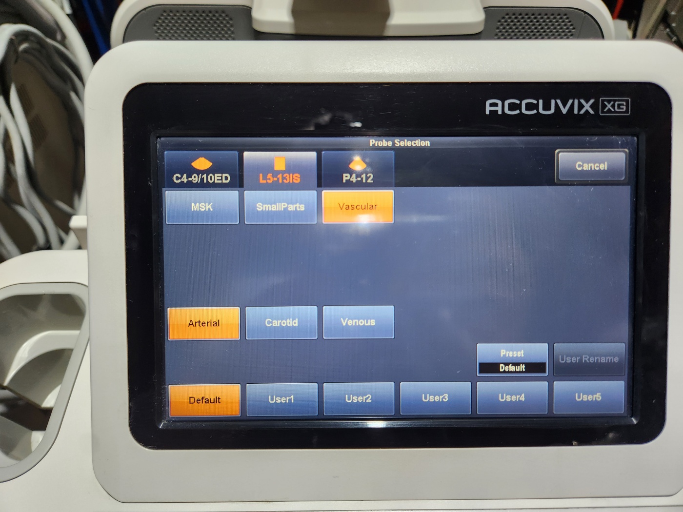 Medison Accuvix XG CV ultrasound machine